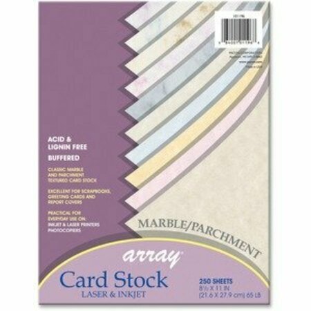 ARRAY CARD STOCK Cardstock, Mrbl/Parchm, 250Sh PAC101196